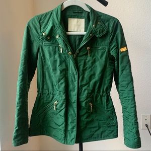 ZARA Green Quilted Jacket